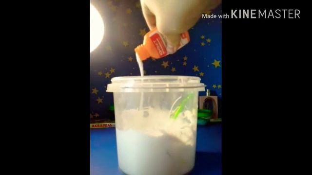 Воздушный слайм из клея ПВА. смотреть онлайн