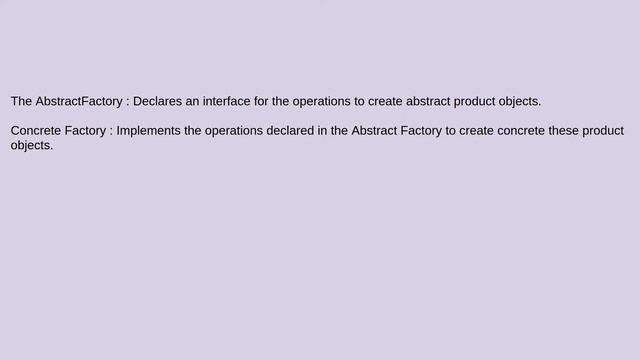 Abstract Factory slides смотреть онлайн