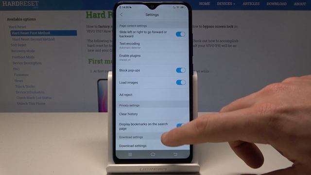 How to Reset Browser Data in VIVO Y91 - Delete History & Cookies смотреть онлайн