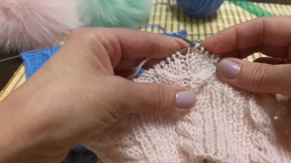 Узор  СВЕЧИ. Вязание спицами.