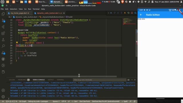 Flutter : Dynamic Radio button example server list | How to create a Dynamic Radio Button смотреть онлайн