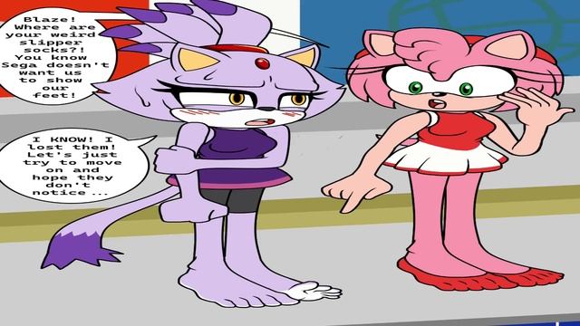 Blaze Forgot Her Socks (Sonic Comic Dub) смотреть онлайн