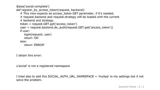 Django : Django REST Framework and python-social-auth for registration/login user смотреть онлайн