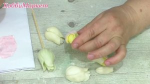 Сделала панно Тюльпаны в раме. ХоббиМаркет