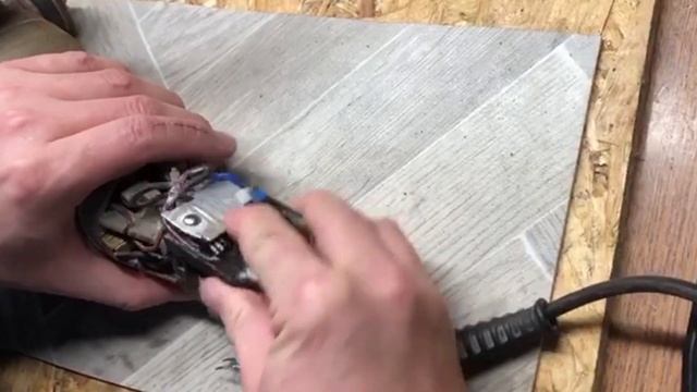 Замена выключателя в УШМ (болгарка) Интерскол