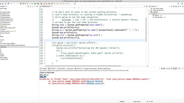 GraalVM Native-Image in depth -- Part 32: Caching JNI Dynamic Library to User Home Directory смотреть онлайн