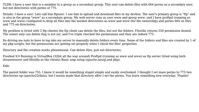 DevOps & SysAdmins: Freebsd Secondary Group not allowing folder deletion (2 Solutions!!) смотреть онлайн