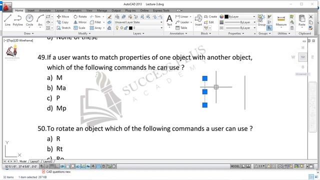 AutoCAD Questions and Answers complete for Raj. JEn ( using AutoCAD software)- Part 3 смотреть онлайн