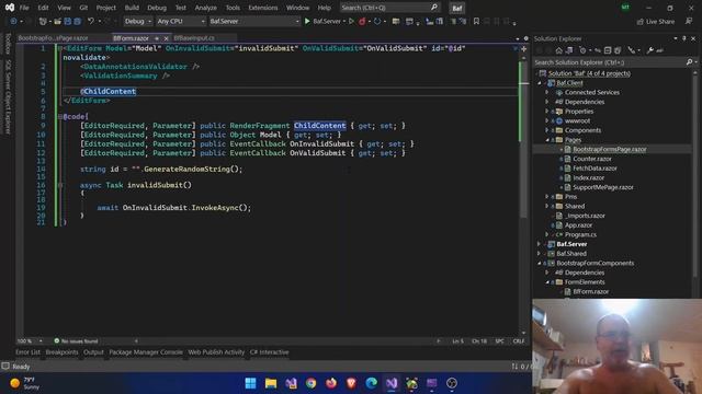 e16 - Blazor form components for Bootstrap - Creating a custom form смотреть онлайн