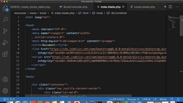 Laravel 8 : Basic app for beginners: 5 list all books смотреть онлайн