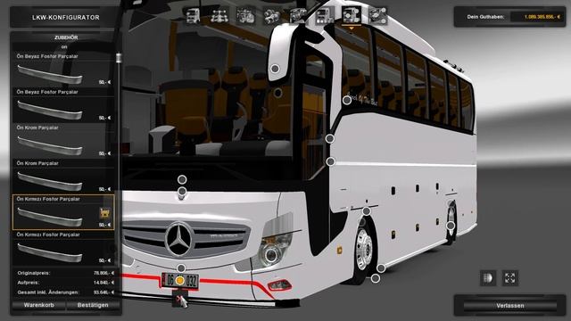 [ETS2 v1.25 & v1.26] Mercedes-Benz Travego 2016 v2 смотреть онлайн