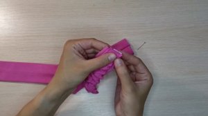 Трикотажная ПОВЯЗКА на голову за 9 минут. Повязка с тонкой резинкой. Повязка на голову. А headband