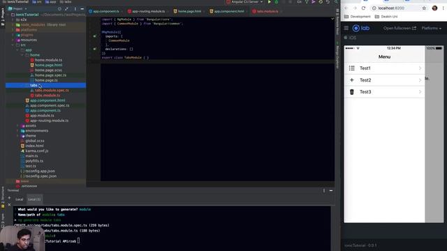 IONIC 4 #11 Side Menu and Tabs Layout смотреть онлайн