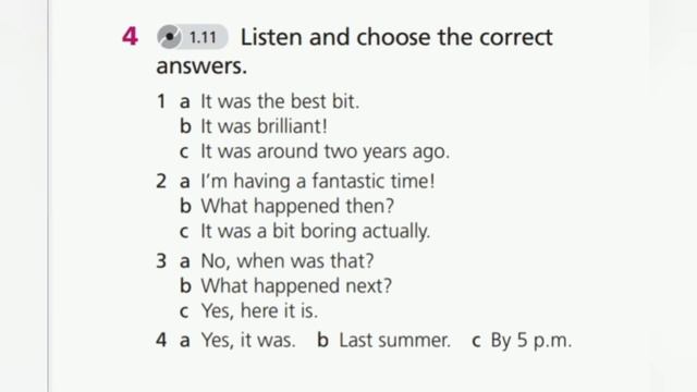 English Plus 9. Ex 4 p. 14 Talking about past events смотреть онлайн