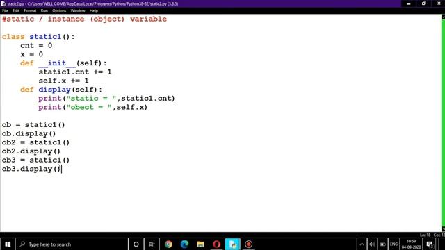 Class Static Variable and Static Function смотреть онлайн