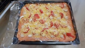 Пицца на овсяной основе (ПП рецепты)