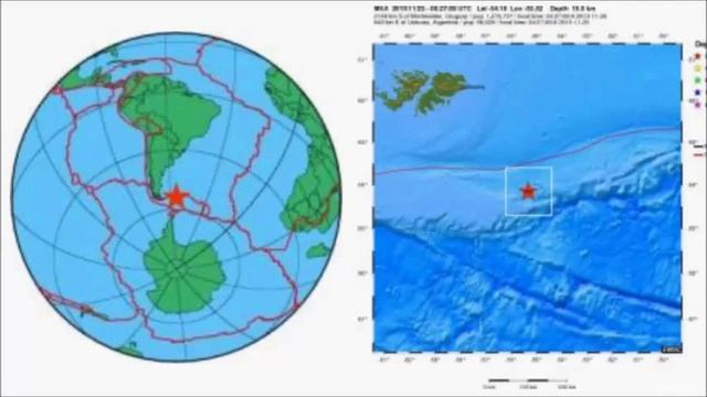 M 7.0 EARTHQUAKE - SOUTH ATLANTIC OCEAN Nov 25, 2013 смотреть онлайн