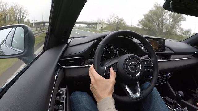 Mazda 6 FL 2019 test drive and acceleration 0 to 100 km/h in 4K смотреть онлайн