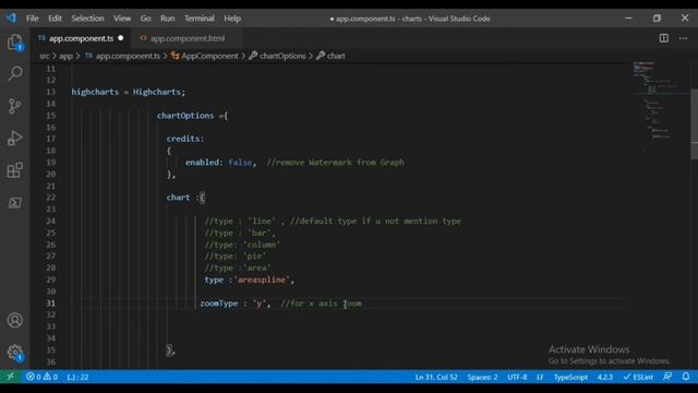 ZoomType In Highchart Using Angular смотреть онлайн