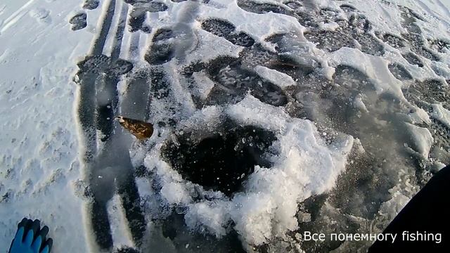 Выезд на первый лед за страшной рыбой- Ратаном. Рыбалка в Омской области. Рыбалка в Тюкалинске. смотреть онлайн