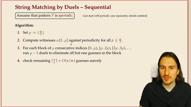 COMP526 5-4 §5.3 String matching with duels смотреть онлайн