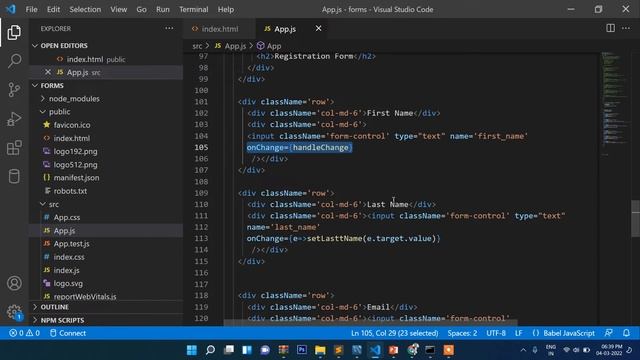 React Js Form Part-2 | React Js Tutorial | How to create Simple form in ReactJs смотреть онлайн