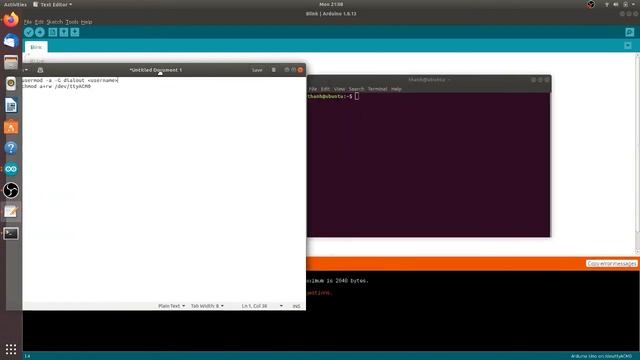 Arduino - Ubuntu | Fix error : can't open device "/dev/ttyUSB : Permission denied | Bùi Văn Thành смотреть онлайн