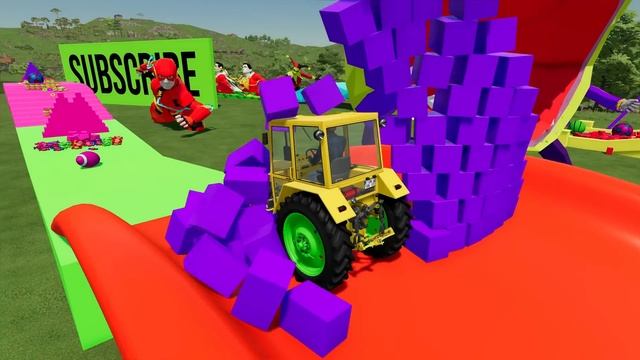 LIZARD TRACTORS DEATH RUN PARKOUR Farming Simulator 22 смотреть онлайн