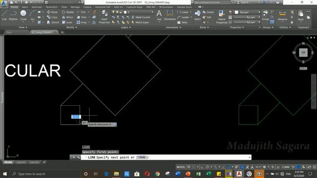 Perpendicular Object Snap of AutoCAD - Lesson 19 смотреть онлайн
