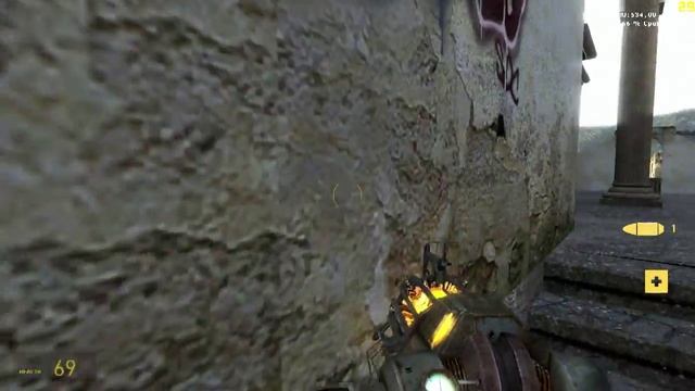 Half-Life 2 - Lost Coast Gameplay On Acer Aspire One 522 AMD C-60 APU Radeon HD6290