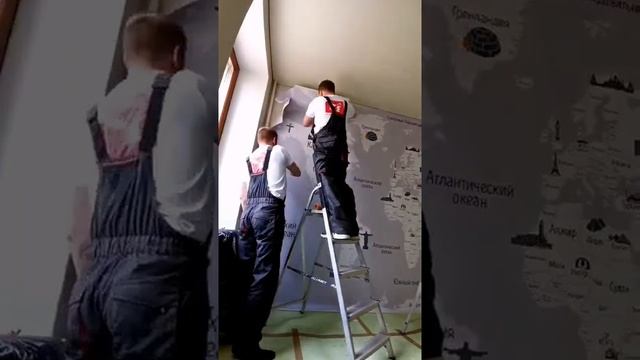 Фотообои карта мира монтаж. Арт.12-981 смотреть онлайн