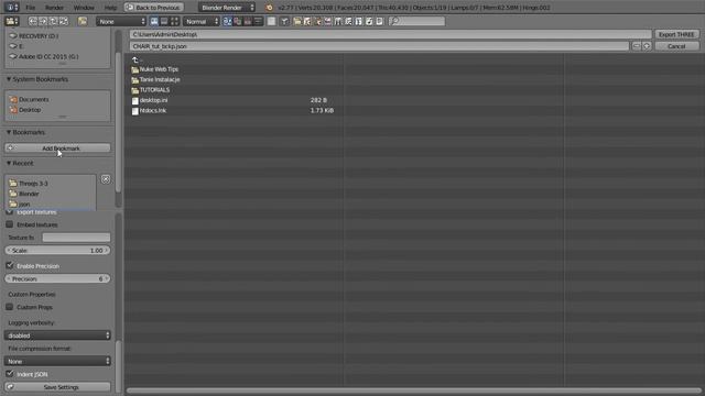 Blender JSON WWW Export - 3D Product Configurator - Exporting Meshes смотреть онлайн