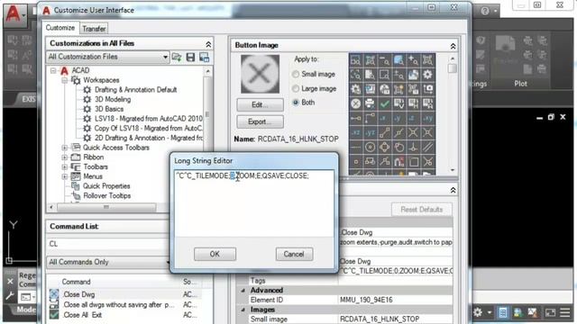 AUTOCAD MACRO EXAMPLE to Close drawings quickly смотреть онлайн