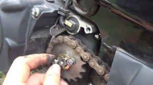 Мопед Альфа RX Замена ведущей звездочки 14 зубов на 17.