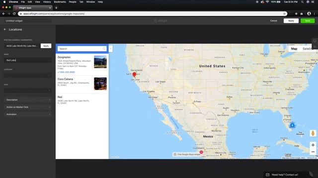 Elfsight GoogleMap Widget смотреть онлайн