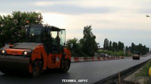 Катки HAMM и AMMANN. Ремонт трассы М-4 "Дон". И явные косяки каткистов при укатывании