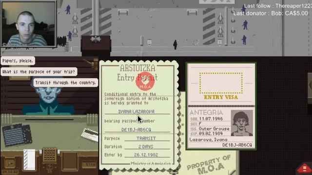 Papers Please Gameplay- 2 / 3 смотреть онлайн