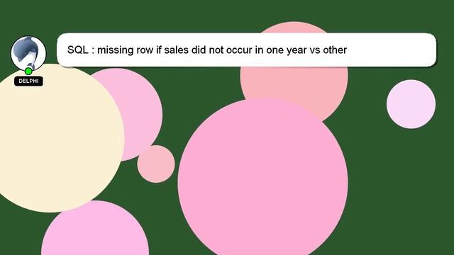 SQL : missing row if sales did not occur in one year vs other смотреть онлайн