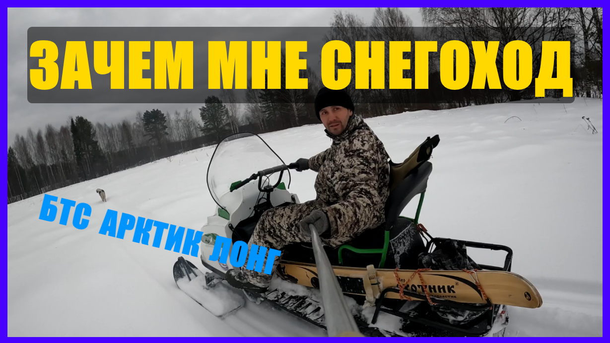 СНЕГОХОД БТС АРКТИК ЛОНГ. Зачем он мне. Отзыв владельца после года эксплуатации. смотреть онлайн