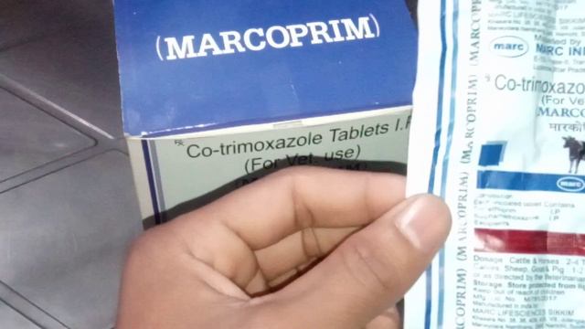 (हिन्दी) Trimoxazole Tab 400mg. I. P For Veterinary Use Only