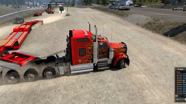 American Truck Simulator : Secret Road with trailers смотреть онлайн