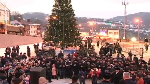 31 12 2013 Новогоднее мероприятие в Ножай Юртовском районе смотреть онлайн