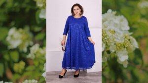 Вяжем нарядные платья для полных .Ажурные летние платья крючком.