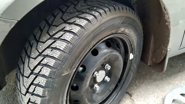 Установил зимнию резину Hankook W429 i Pike RS2 на штампы R15/ 195/65 на LADA VESTA 2020 смотреть онлайн
