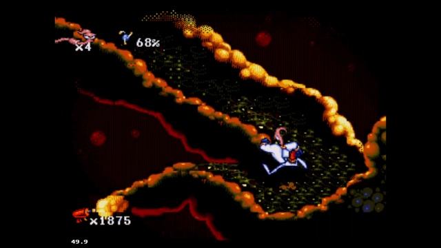Earthworm Jim / Червяк Джим [SEGA] #7 Intestinal Distress. Гуляем по кишкам. смотреть онлайн