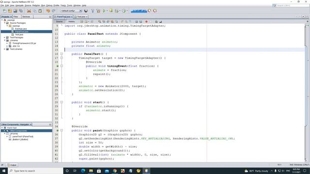 How to Create Easing Animation in Java Swing смотреть онлайн