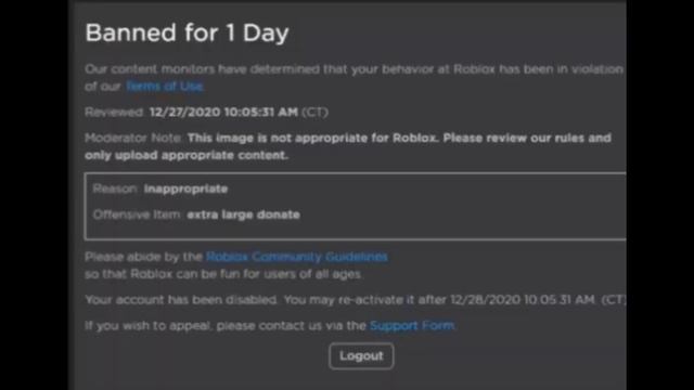 Stupid Roblox Ban Messages | Roblox смотреть онлайн