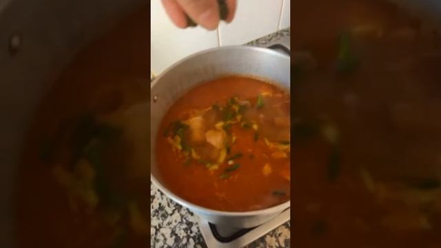 Картофель с мясом.