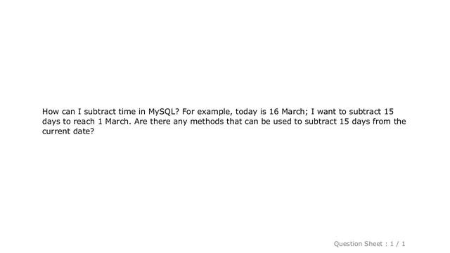 MySQL : How to Subtract Days in MySQL смотреть онлайн
