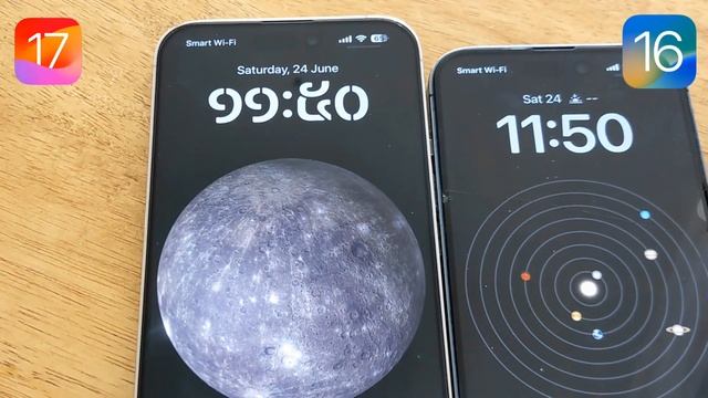 IOS 17 Vs IOS 16 Astronomy Wallpapers!